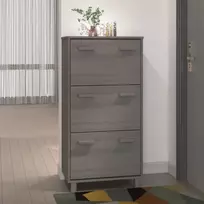 vidaXL Batų spintelė HAMAR, šviesiai pilka (Light Grey)