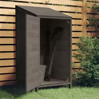 Sodo pašiūrė vidaXL, antracito (Anthracite), 55x52x112 cm, eglės medienos masyvas