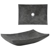 vidaXL Kriauklė, 50x35x12 cm, Juodas (Black)