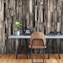 Fototapetas Artgeist Wooden Curtain (Dark Brown), 315 cm x 315 cm