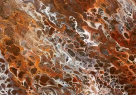 Fototapetas Artgeist Brown Craters LFT1746SAM, 140 cm x 140 cm