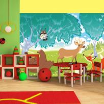 Fototapetas Artgeist The Animals Of Farthing Wood FTNT0087, 270 cm x 270 cm