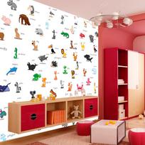 Fototapetas Artgeist Animals (For Children), 154 cm x 154 cm