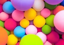 Fototapetas Artgeist Colourful Balls SFT726SAM, 70 cm x 70 cm