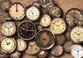 Fototapetas Artgeist Old Clocks, 210 cm x 210 cm