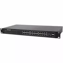 4 port gigabit ethernet switch - Intellinet 560917 24-Port Web-Managed Gigabit Ethernet Switch with 2 SFP Ports - 2 nuotrauka