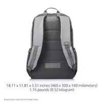 hp 15 15 6 - HP Notebook Backpack For 15.6" Grey/Green - 3 nuotrauka
