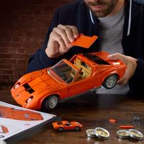 mattel - Hot Wheels Lamborghini ‘71 Miura P400 SV konstruktorius, oranžinė (Orange) (JHF61) - 6 nuotrauka