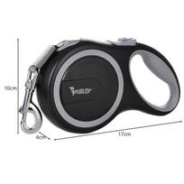 pavadelis suniui 15 m - Automatinis pavadėlis Purlov Automatic Leash XL16304, juodas/pilkas, 5 m x 11 mm - 5 nuotrauka
