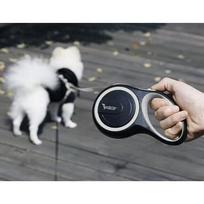 pavadelis suniui 15 m - Automatinis pavadėlis Purlov Automatic Leash XL16304, juodas/pilkas, 5 m x 11 mm - 9 nuotrauka