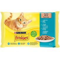 Šlapias kačių maistas Purina Friskies Fish Mix, 0.085 kg x 4 vnt.