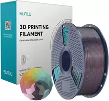 pla - Sunlu PLA+ Silk Forth-Color Filament (Raudona-Geltona-Žalia-Juoda) - 1 nuotrauka