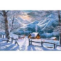 puzzle 1500 - Castorland Puzzle Snowy Morning 1500 vnt. C-151905-2 - 2 nuotrauka
