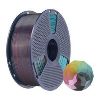 pla - Sunlu PLA+ Silk Forth-Color Filament (Raudona-Geltona-Žalia-Juoda) - 5 nuotrauka
