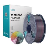 pla - Sunlu PLA+ Silk Forth-Color Filament (Raudona-Geltona-Žalia-Juoda) - 6 nuotrauka