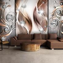 Fototapetas Artgeist Brown And Diamonds, 245 cm x 245 cm