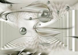 Fototapetas Artgeist Silver Bullets XLNEW011347, 175 cm x 175 cm