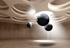 Fototapetas Artgeist Geometric Glare, 140 cm x 140 cm