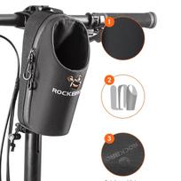 handlebar - Rockbros P002 Vairo krepšys 1.5l Juodas (Black) - 4 nuotrauka