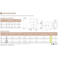 elektriniai vandens sildytuvai 80 l horizontalus - Elektrinis vandens šildytuvas Atlantic VERTIGO NEW STEATITE WIFI 80, vertikalus / horizontalus, 65 l - 3 nuotrauka
