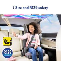 autokedute 0 36 - Graco AFFIX I-Size R129, 15-36 kg, Vidurnakčio (Midnight) - 2 nuotrauka