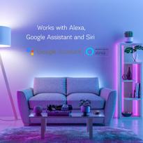 rgb juostos valdiklis - Nous F4 Skaitmeninė LED juosta 5m RGB IC Wi-Fi/Bluetooth - 6 nuotrauka