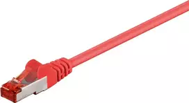 rj45 cat6 jungtis - Goobay 5m CAT 6 Patchkabel, S/FTP (PiMF), Rot - 2 nuotrauka