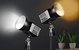 lempa 6500k - Puluz PU4119B 60W 2500K-6500K (Juodas) studijos lempa - 5 nuotrauka