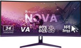 Arozzi Nova 34" VA, UWQHD, 165Hz, lenktas, violetinis (purple)