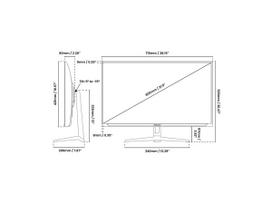 baltas monitorius - Arozzi Nova 32", IPS, QHD, 180Hz, baltas (white) - 2 nuotrauka