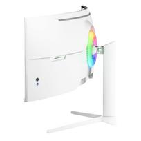 monitorius 5120 x 1440 - Arozzi Nova 49", VA, 32:9, 165Hz, DQHD, baltas (white) - 12 nuotrauka