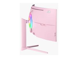 1440 monitorius curved - Arozzi Nova 49", VA, 32:9, 165Hz, curved, pink - 3 nuotrauka