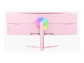 1440 monitorius curved - Arozzi Nova 49", VA, 32:9, 165Hz, curved, pink - 4 nuotrauka