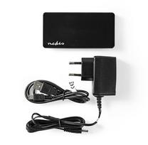 usb 3 0 hub type - Nedis UHUBU2730BK USB 2.0 šakotuvas, 7 prievadų, Juodas (Black) - 3 nuotrauka