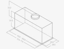 elica imontuojamas gartraukis - Įmontuojamas gartraukis Elica LANE SENSOR IX/A/52 | 8020283056237 - 3 nuotrauka