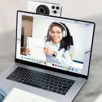 bm telefonai - SODI BM-300 Indukcinis laikiklis MacBook MagSafe Juodas (Black) - 2 nuotrauka
