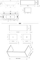 vonios 180x80 - Vonia Ravak City, 180x80 cm, balta (White) - 2 nuotrauka