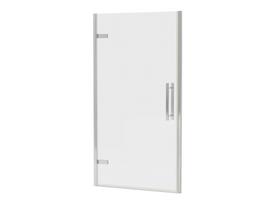 duso sienele matinio stiklo - Dušo durys Ravak COSD1-90, 90 cm x 195 cm, skaidri sp./balta sp./skaidrus - 3 nuotrauka