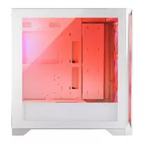 white case computer - Kompiuterio korpusas Modecom Volcano Expanse S Apex ARGB, balta - 5 nuotrauka