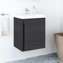 spintele su praustuvu senukai - Vonios spintelė su praustuvu Riva SA 50A-5, medžio (Woodflow Ash) - 11 nuotrauka