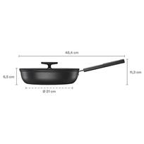 fiskars keptuve ermitazas - Fiskars Hard Face 1075529, 26 cm, aliuminis su dangčiu - 7 nuotrauka