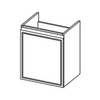 spintele su praustuvu senukai - Vonios spintelė po praustuvu Riva Outline, smėlio sp., 35.6 cm x 45.4 cm x 55 cm - 5 nuotrauka