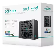 750w psu - DeepCool Gamer Storm PS750G 750W SFX ATX 3.1 80 PLUS Gold Juodas (Black) - 3 nuotrauka