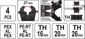 alaus -  YATO YT-21750 PEX-AL.PEX TH16-26 - 3 nuotrauka