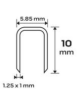 cinkuota juosta - Cinkuotos kabės pneumatiniam segtuvui (14-570), GA18, 90 tipo (4K), 10 mm ilgio, 4000 s - 2 nuotrauka