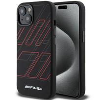 silicone case magsafe iphone 14 - AMG Silicone Large Rhombuses Pattern MagSafe Case for iPhone 15/14/13 - Black - 1 nuotrauka