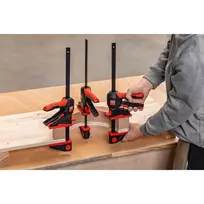 greitos fiksacijos spaustuvai - Spaustuvai su pasukama rankena BESSEY EZ360-30, Juodas (Black)/Raudonas (Red) - 3 nuotrauka