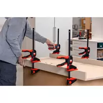 greitos fiksacijos spaustuvai - Spaustuvai su pasukama rankena BESSEY EZ360-30, Juodas (Black)/Raudonas (Red) - 4 nuotrauka