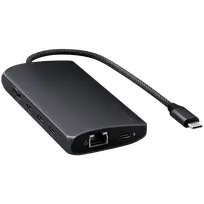 usb c 10gbps kabelis - „Satechi“ USB-C kelių prievadų adapteris 8K su Ethernet V3 – vidurnaktis - 2 nuotrauka