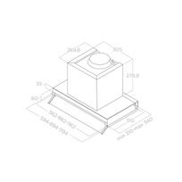 elica imontuojamas gartraukis - ELICA BOXIN LX/BL MAT/A/60 - 2 nuotrauka